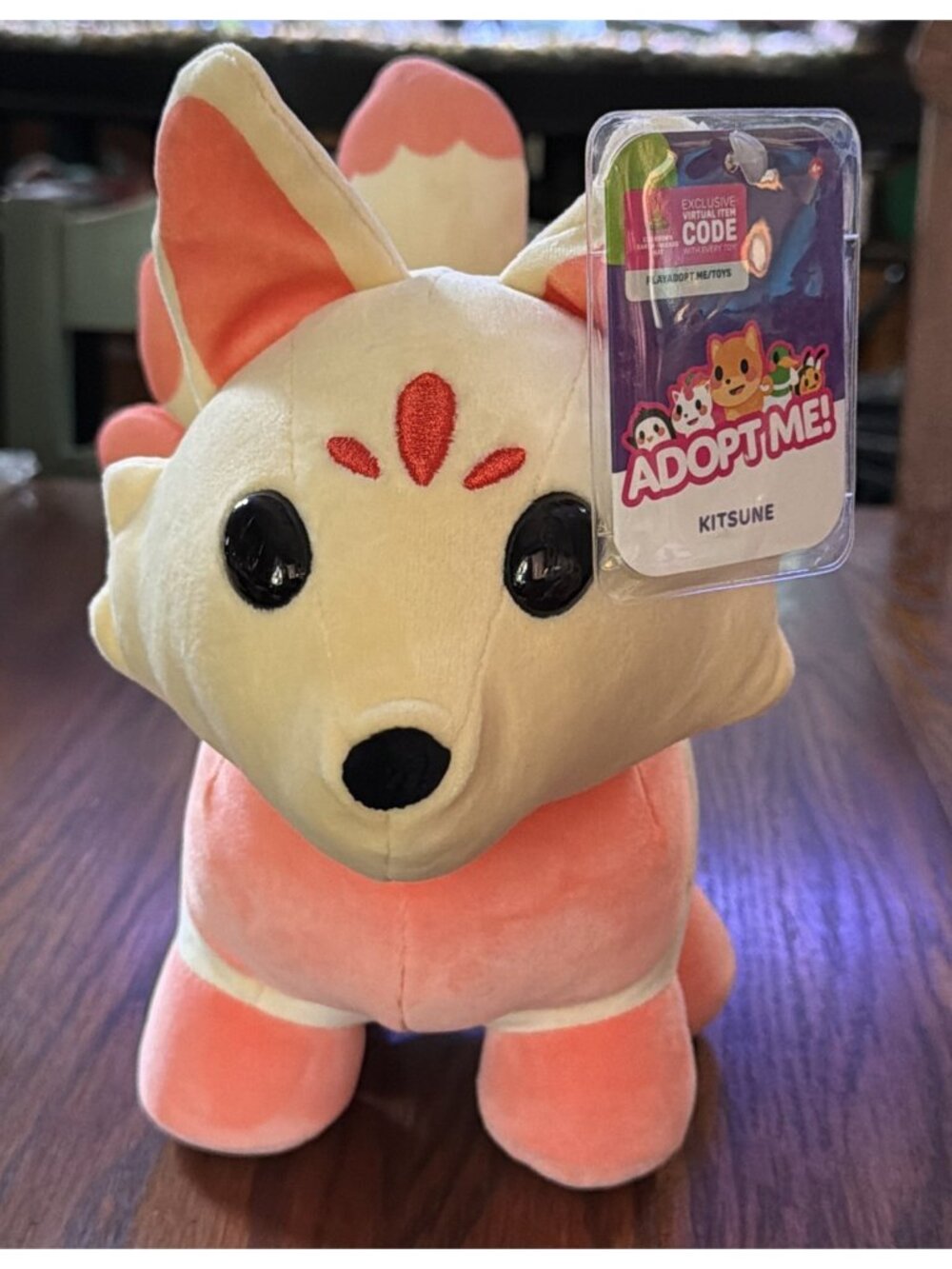 Adopt Me! Series 1 Collector 8” Plush Kitsune NWT WITH CODE Uplift Games